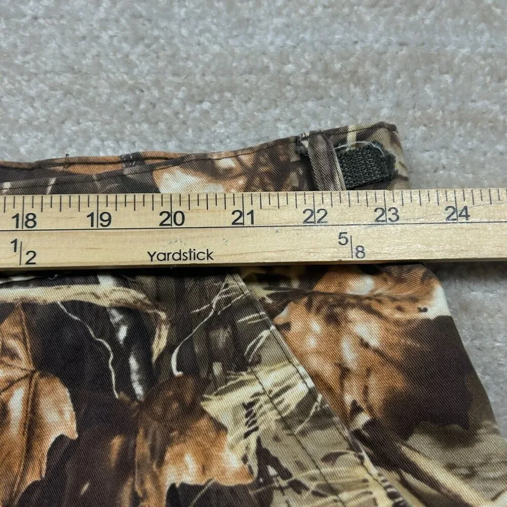Game Winner Hunting Pants Mens 3XL Brown Black Tapered Leg Cotton Cargo Pockets
